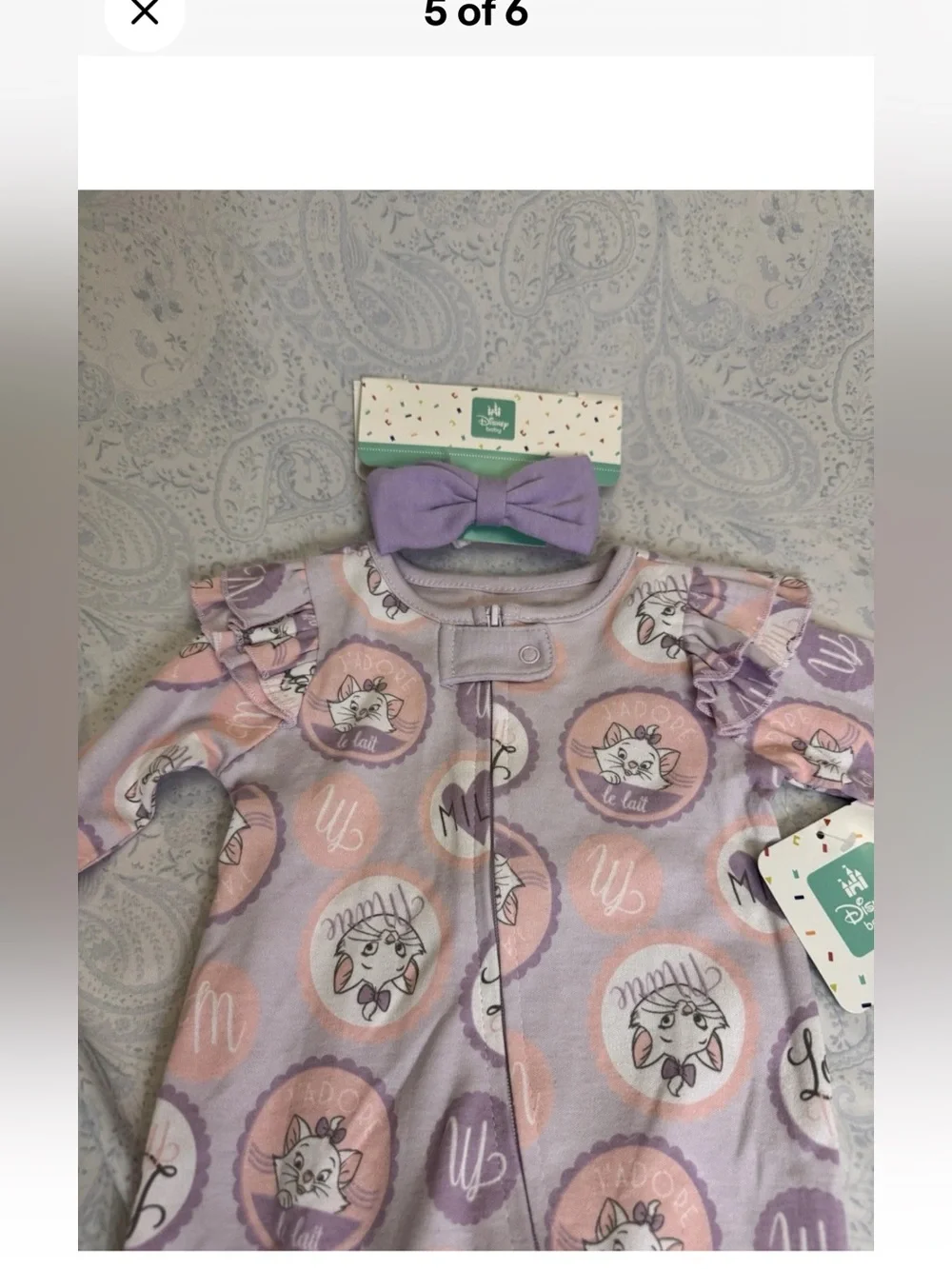 Disney Baby The Aristocats Marie Infant Sleeper